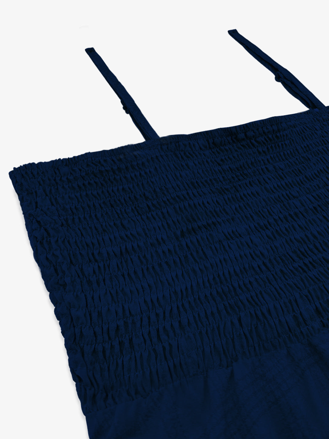 Spaghetti Strap Smocked Tiered Textured Dress