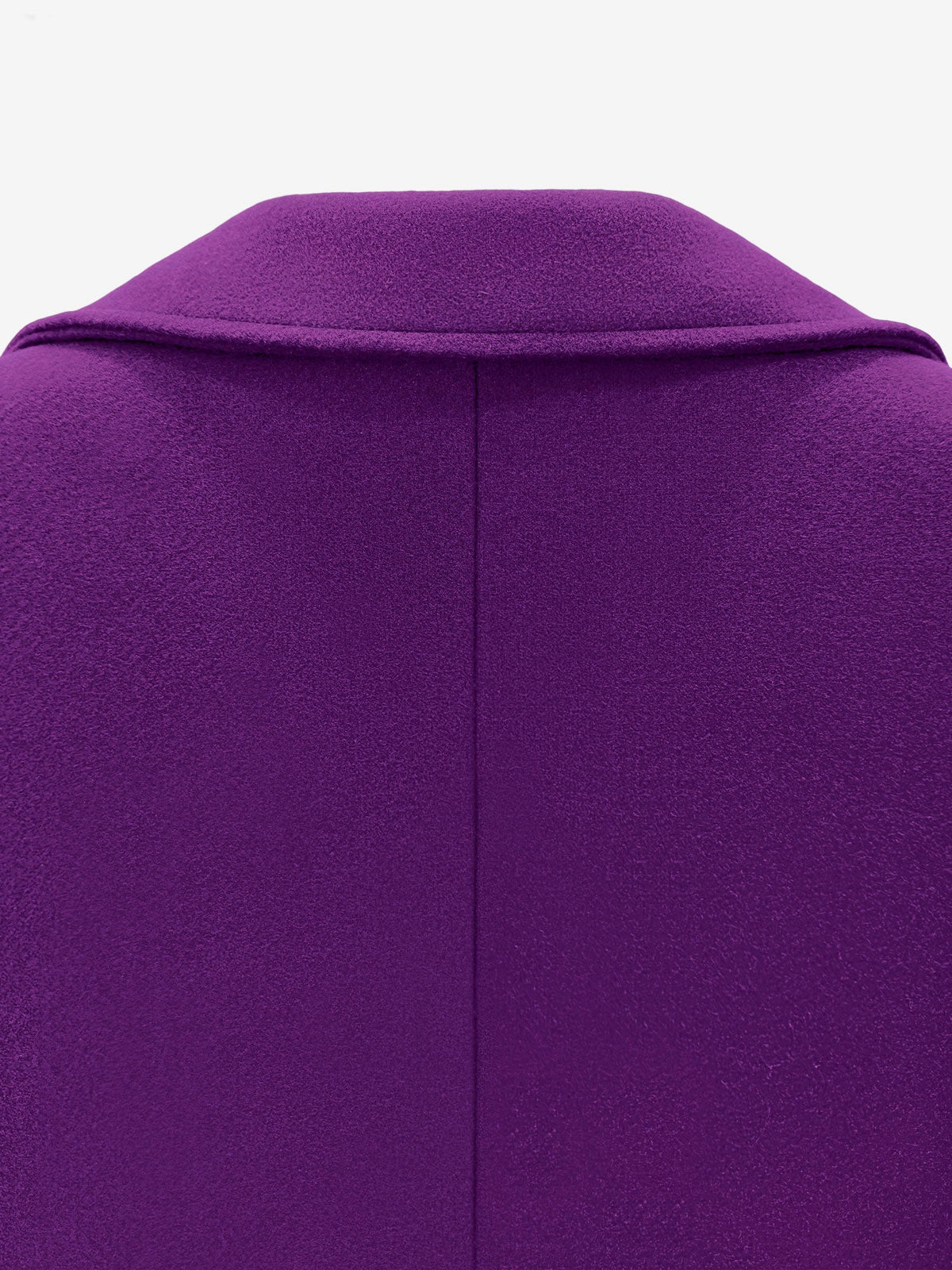 Notched Lapel Double-Breasted Fully Lined Mid-Length Coat