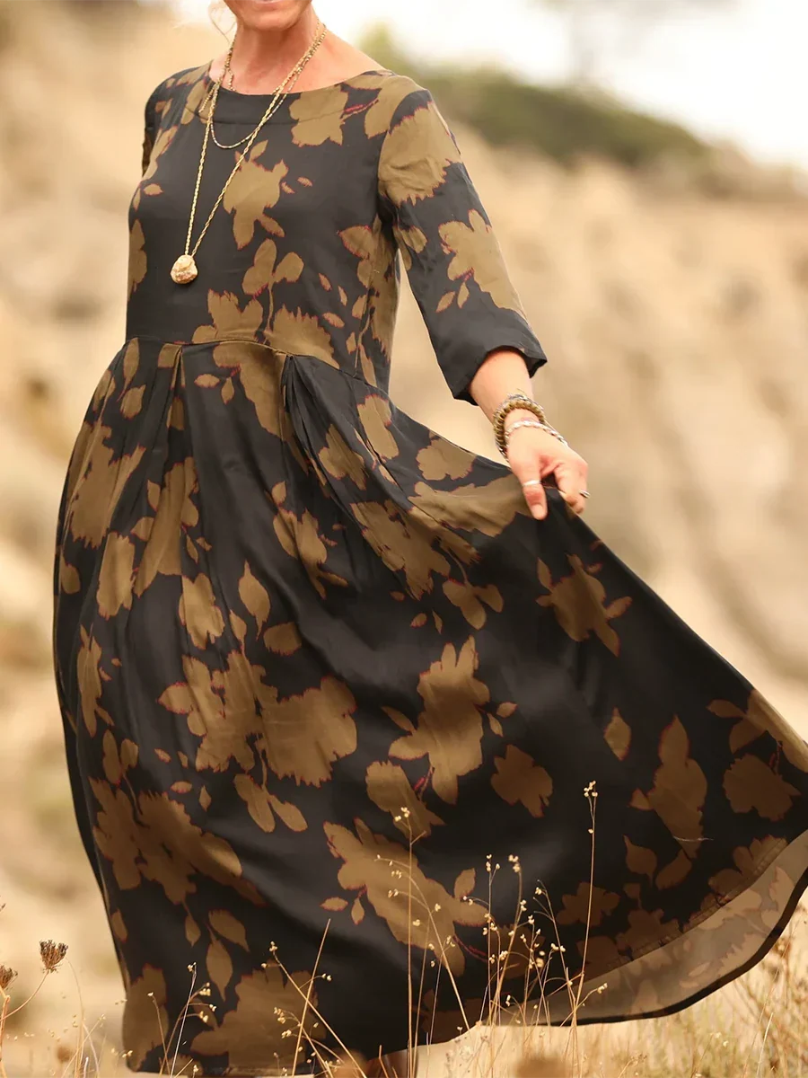 Griselda - Casual Pleated Maxi Dress