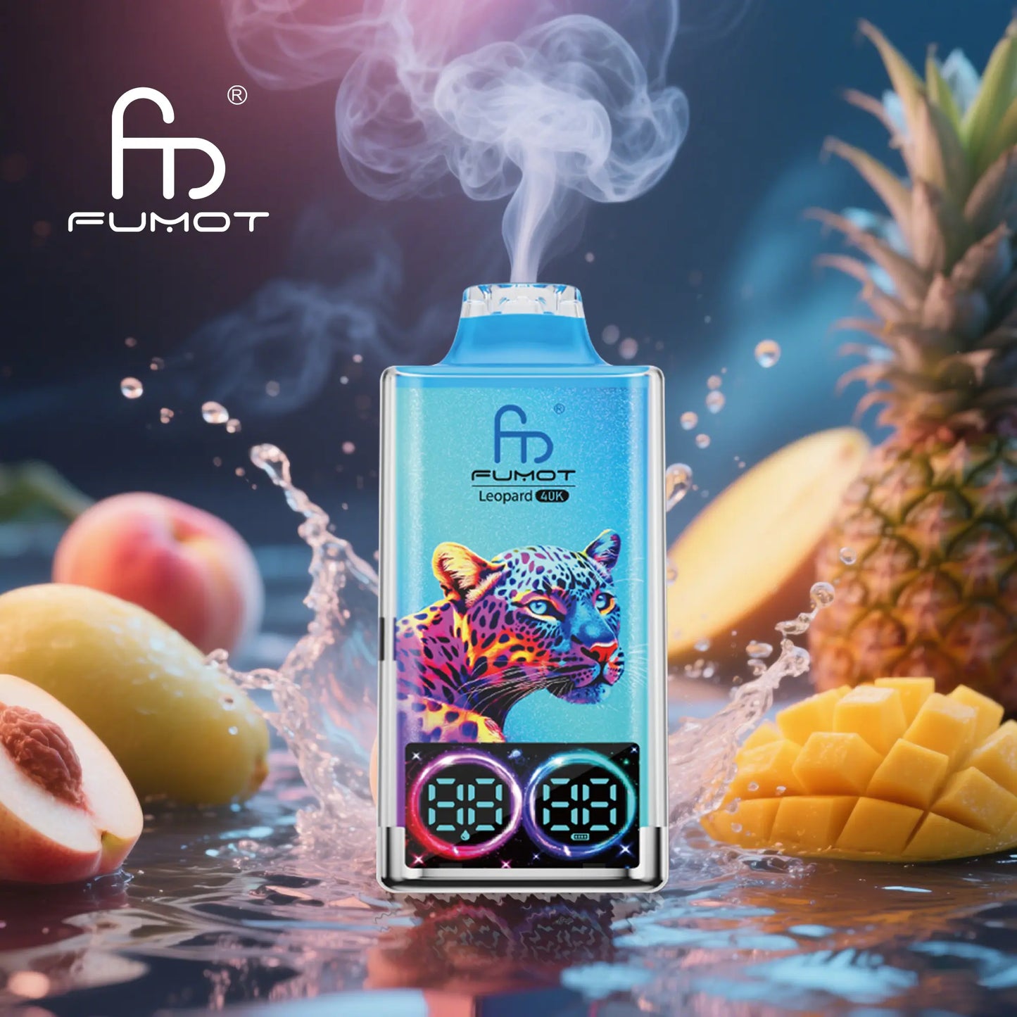 Fumot Leopard 40000 40K Puffs Original Edition Dual Mesh LCD Display Disposable Vape