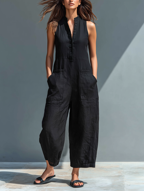 Vania - Breezy Linen Jumpsuit