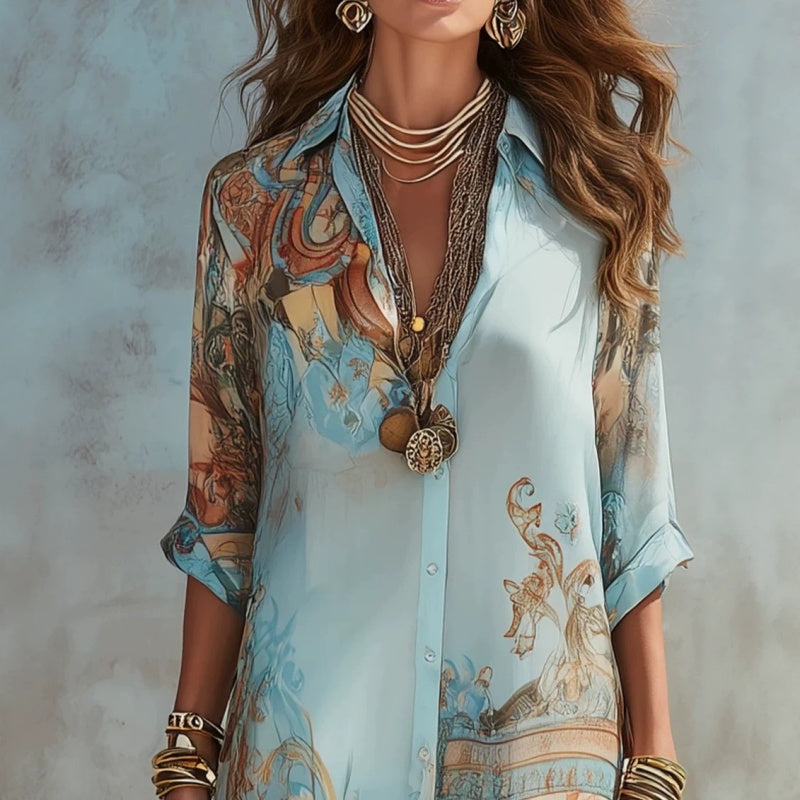 🎁✨ NEW ARRIVAL – 50% OFF TODAY! 💐 Women’s Elegant Retro Print Maxi Dress 🌸 Vintage-Inspired Style, Flattering Fit & Effortless Elegance
