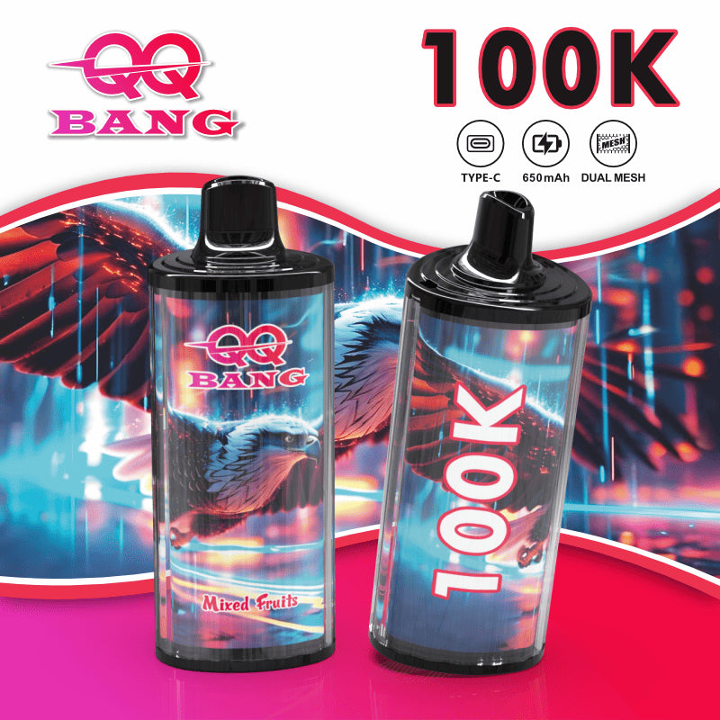 QQ Bang 100000 100K Puffs Dual Mesh Original Rechargeable Disposable Vape