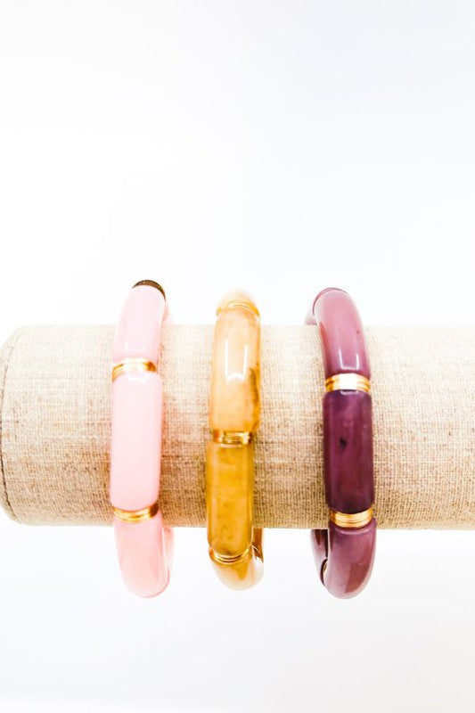 Acetate Bead Bracelet