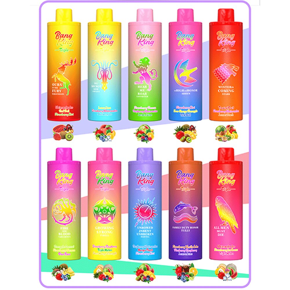 Bang King Triple 45000 45K Puffs Vape 3 in 1 Flavors Newest Original Rechargeable Disposable Vape