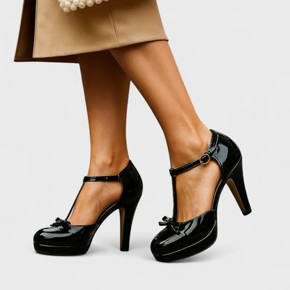 Velena - T-Strap Platform Heels