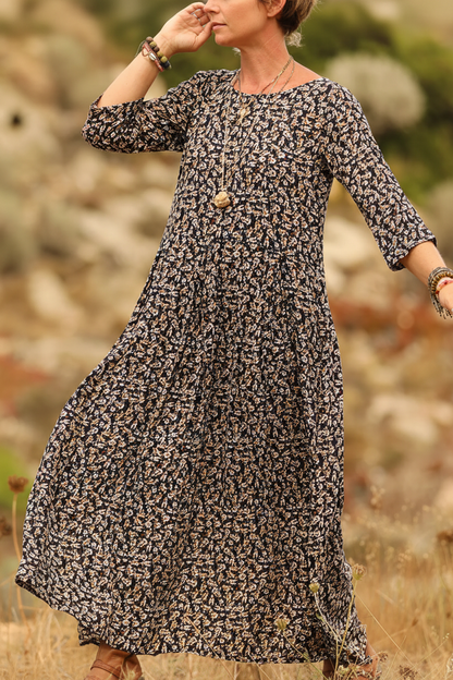 Griselda - Casual Pleated Maxi Dress