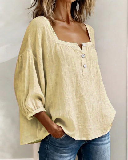 Zoya - Breezy Linen Blouse