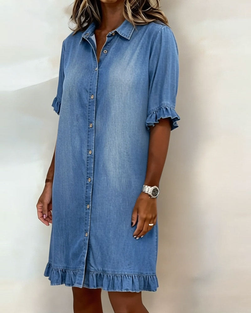 Kirella - Button Front Shirt Dress