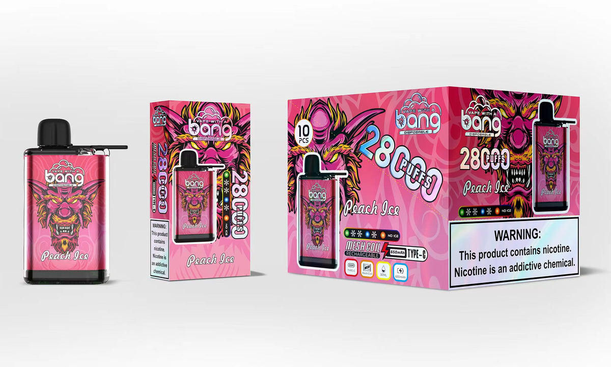 Bang 28000 28K Puffs Original Adjustable Ice level Disposable Vape Pen