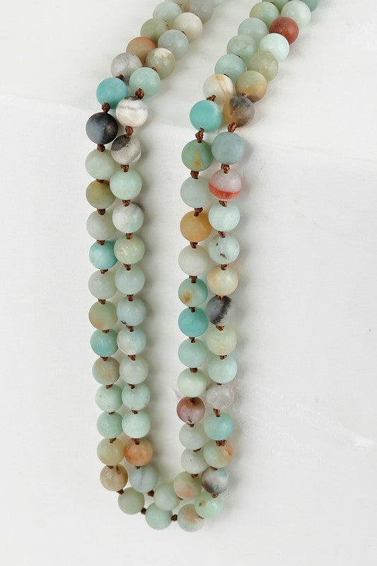 Natural Stone Bead Necklace