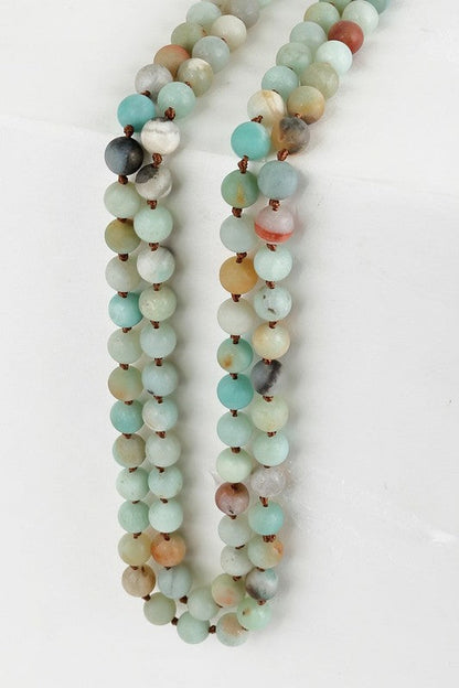 Natural Stone Bead Necklace