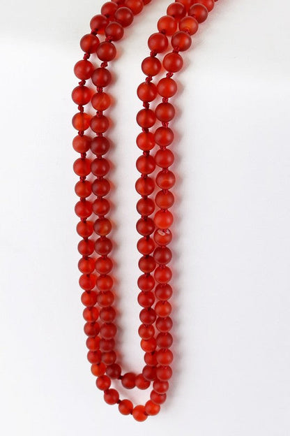 Natural Stone Bead Necklace