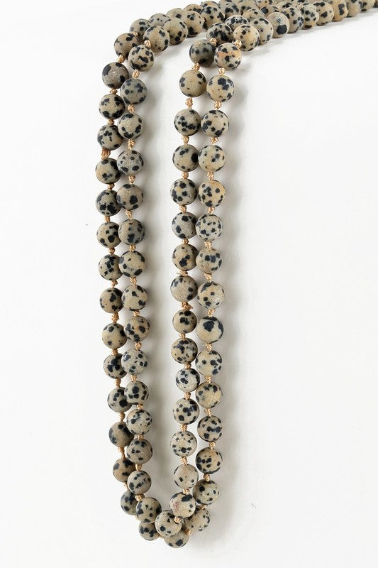 Natural Stone Bead Necklace