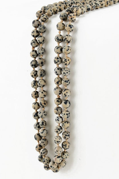 Natural Stone Bead Necklace