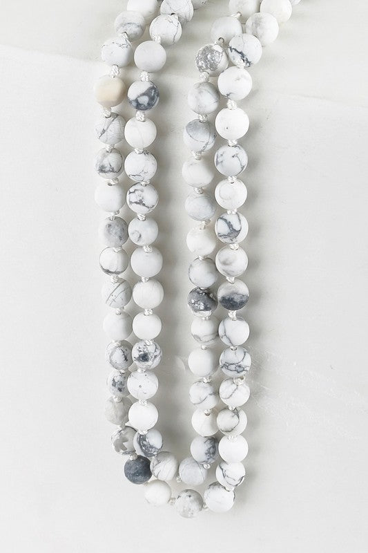 Natural Stone Bead Necklace