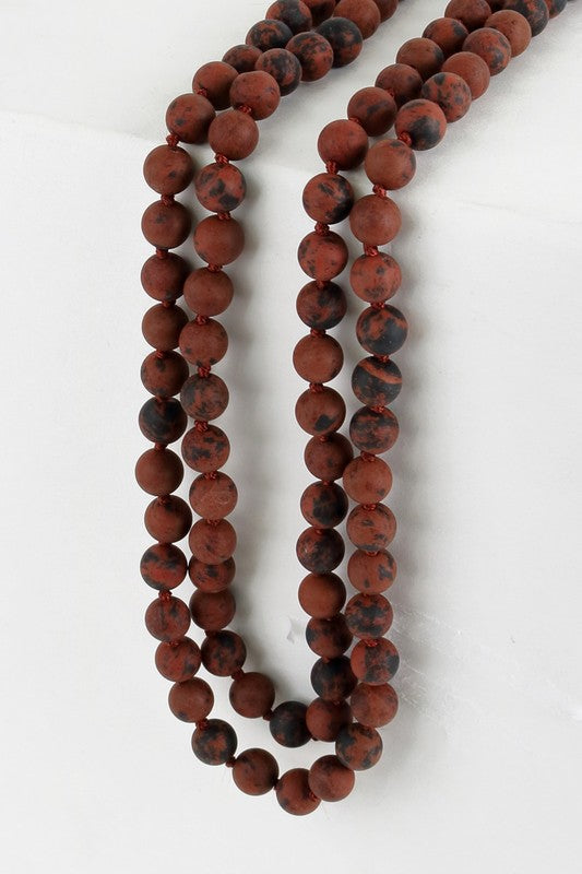 Natural Stone Bead Necklace