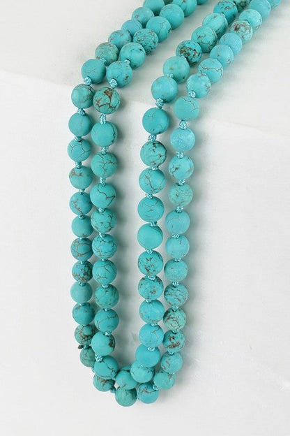 Natural Stone Bead Necklace