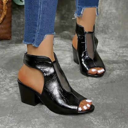 Rumi - Supportive Open-Toe Mules