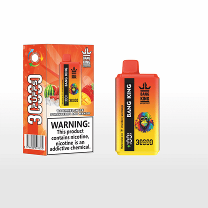 Bang 30000 30k Puffs 0% 2% 3% 5% Nicotine Double Taste  LCD Display Disposable Vape