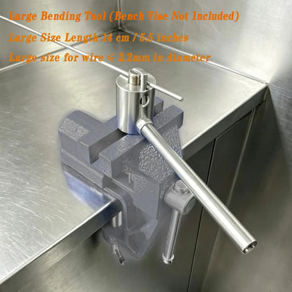 Portable Precision Wire Bender | Desk Clamp Type Metal Wire Shaping Tool for Jewelry Makers, Wire Artists & DIY Hobbyists