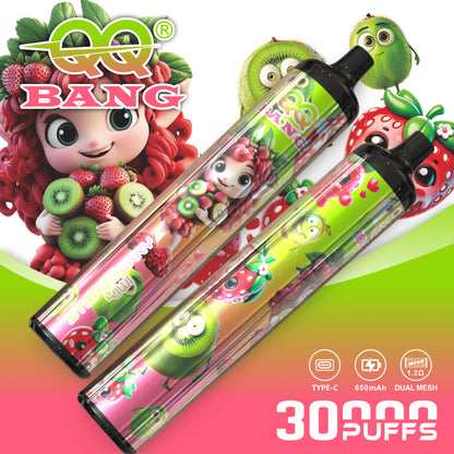 QQ Bang 30000 30K Puffs Original Disposable Vape Pen Type-C Rechargeable E-Cigarette