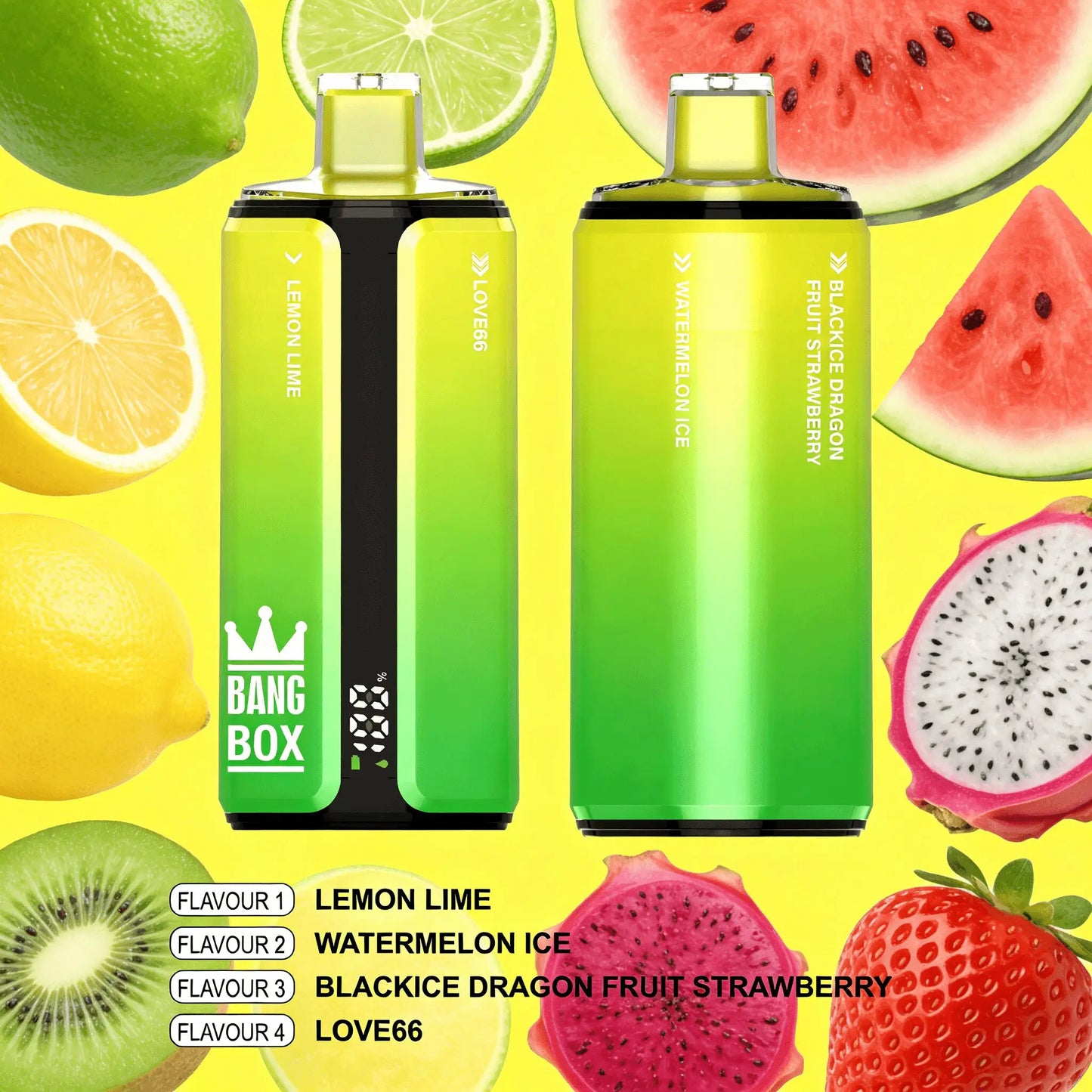 Bang Box 160000 160K Puffs 4 In 1 Flavors Original Rechargeable LED Display Disposable Vape