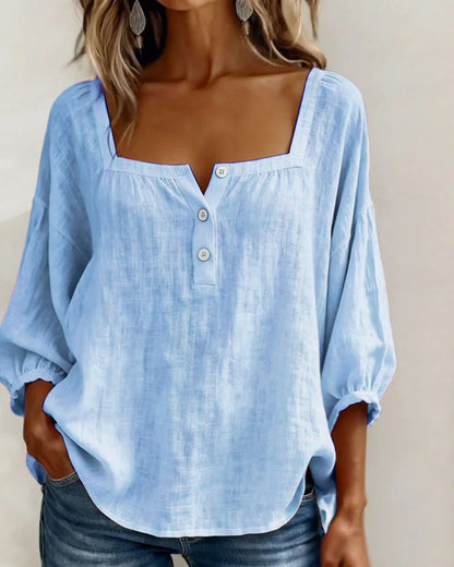 Zoya - Breezy Linen Blouse