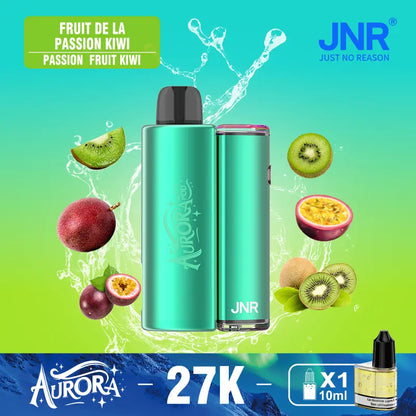 JNR Aurora 27K 27000 Puffs 2+10ml Replaceable Pod Kit Refillable Original Disposable Vape