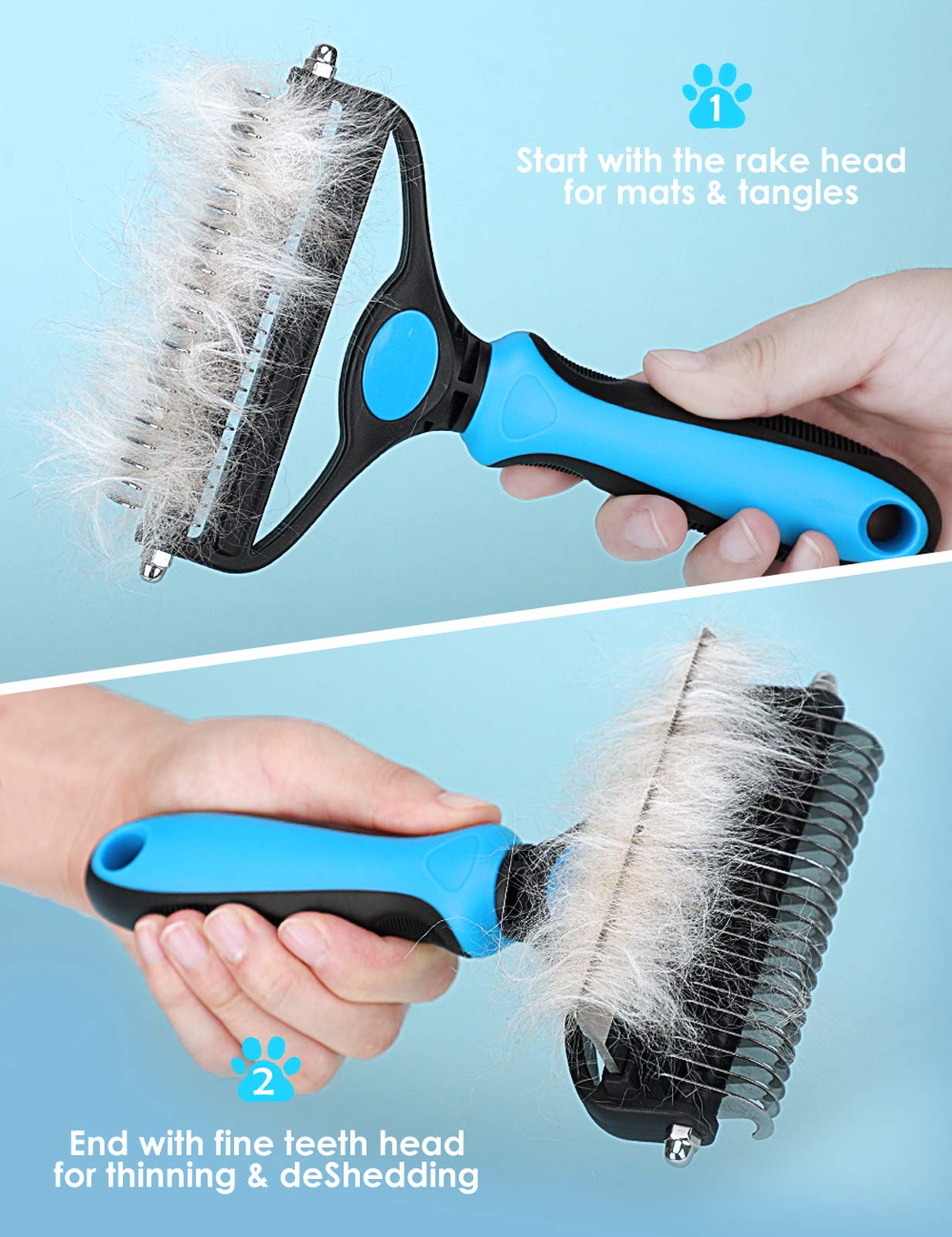 🐶Dual-Sided Pet Grooming Comb for Dogs & Cats