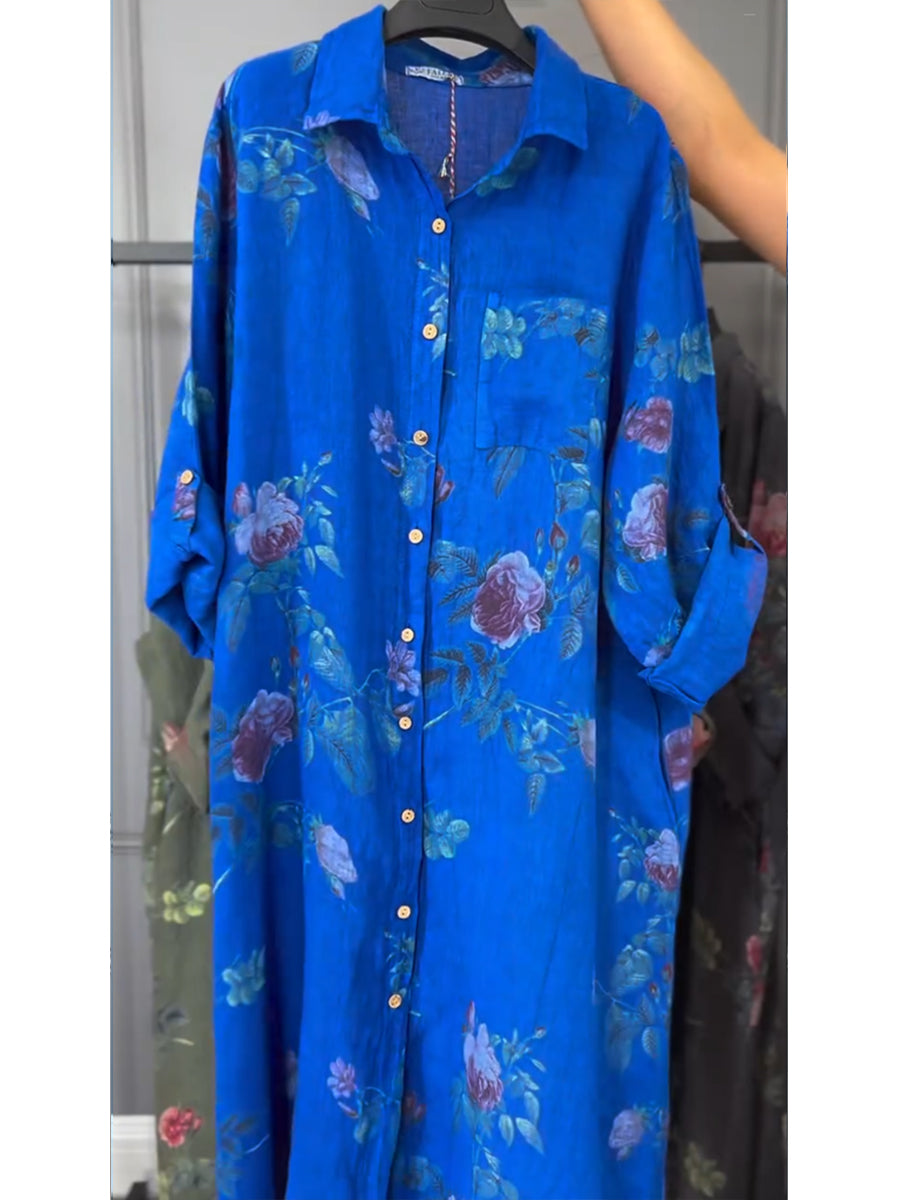 Jovie - Premium Linen Shirt Dress