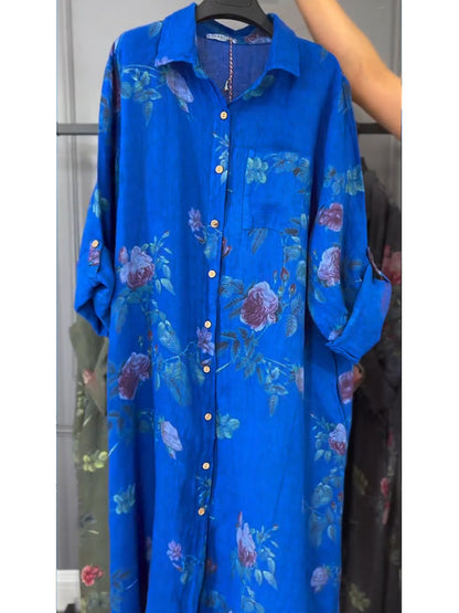 Jovie - Premium Linen Shirt Dress