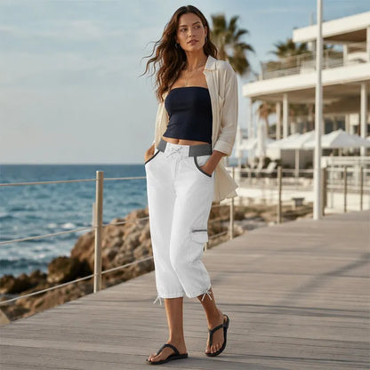 Astrelia - Utility Cargo Capri Pants