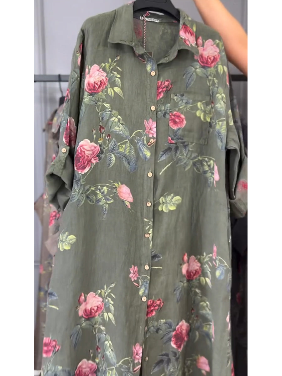 Jovie - Premium Linen Shirt Dress