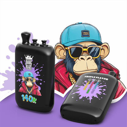 Bang Blaze 140000 140K Puffs 3 in 1 Flavors Original Rechargeable Disposable Vape