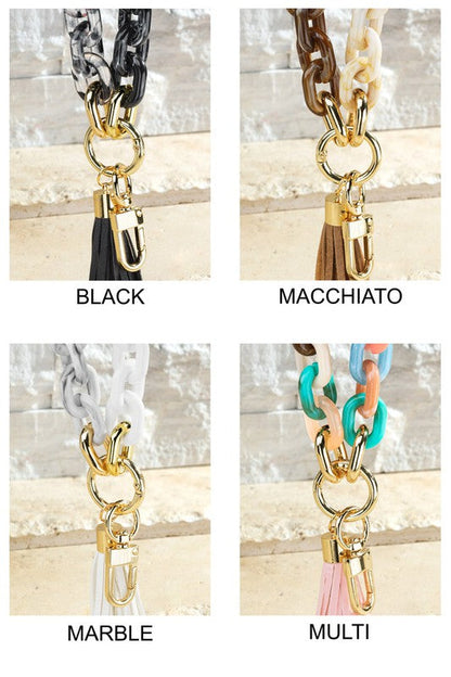 Chain Link Keychain Bracelet