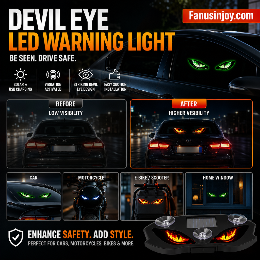 🥳2026 HOT SALE🥳💞50K+ SOLD!🚗🔆 50% OFF! Solar‑Powered Car Warning Light – Auto on with vibration, solar + USB charge. Bright LED, suction mount. Keep safe on roadside day & night! 🛡️✨