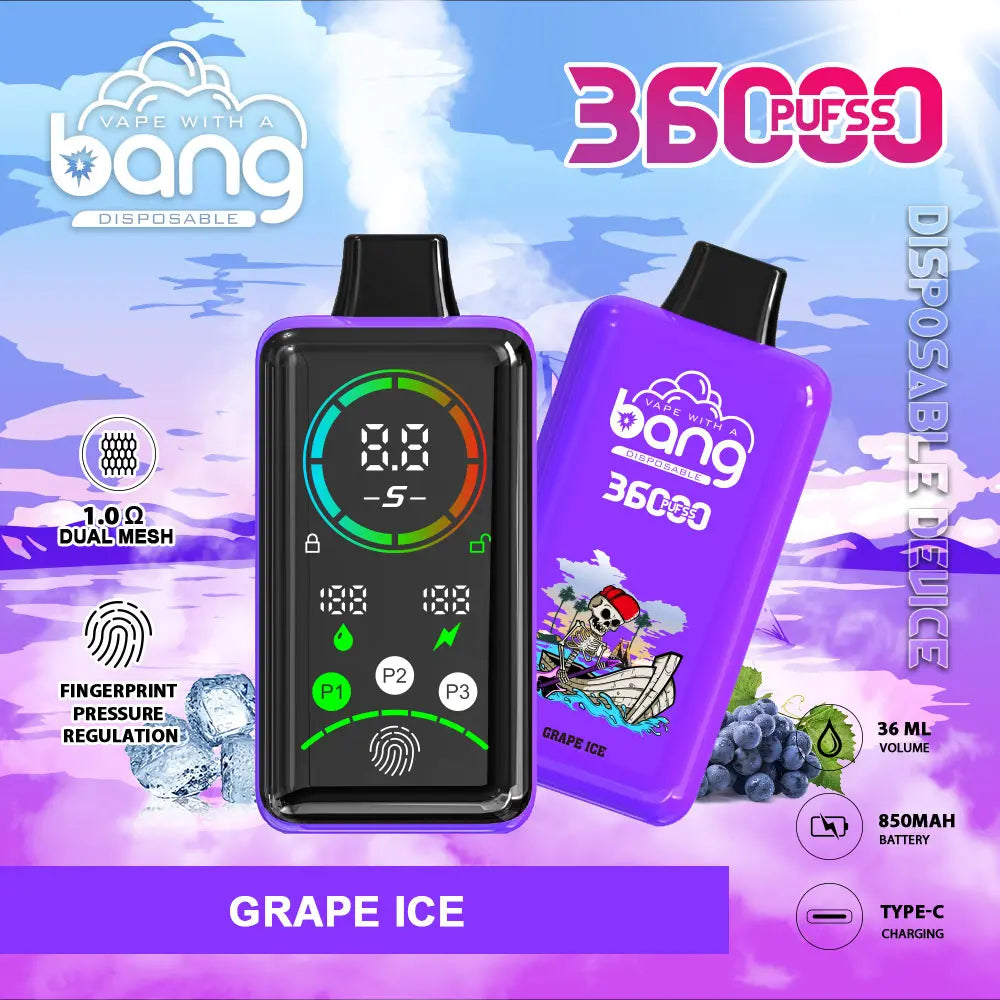 Bang 36000 Power Advanced Fingerprint Power Regulation 36K Puffs Disposable Vape