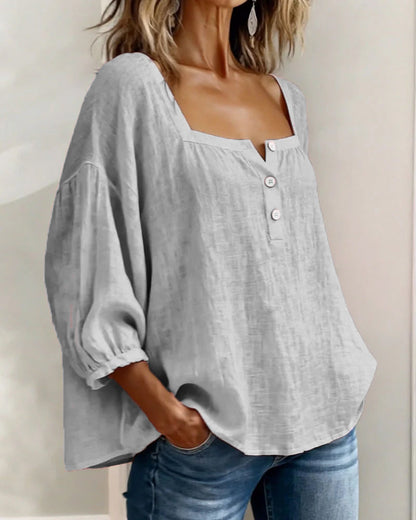 Zoya - Breezy Linen Blouse