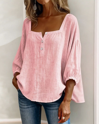 Zoya - Breezy Linen Blouse
