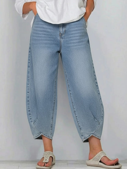 🔥 Women's Casual Simple Denim Cotton Pants