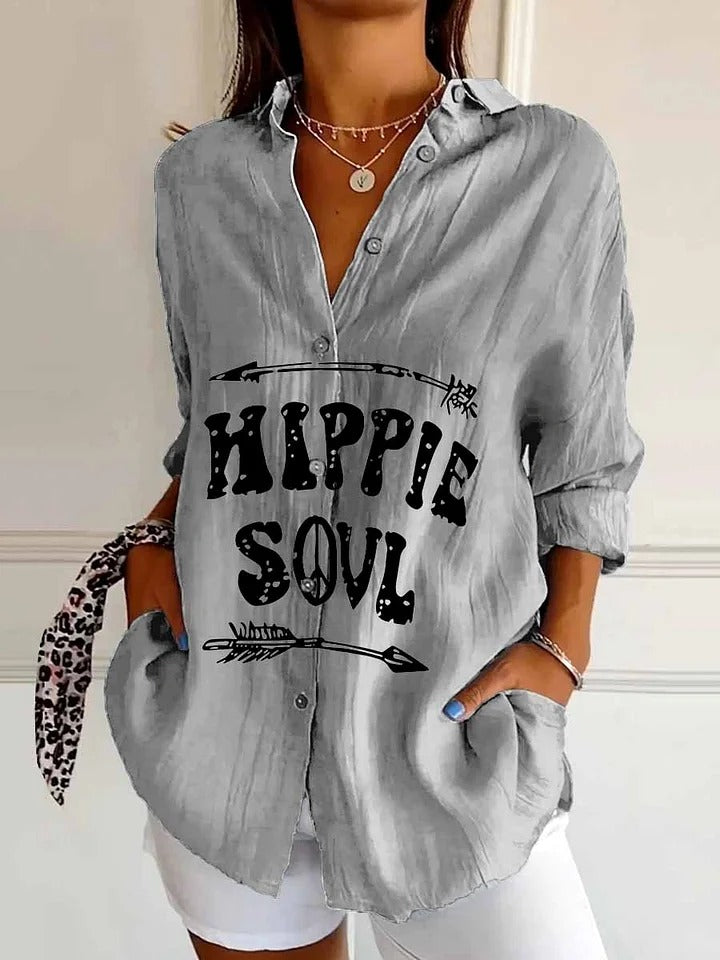 Letter Short Sleeve Crew Neck Boho Dress