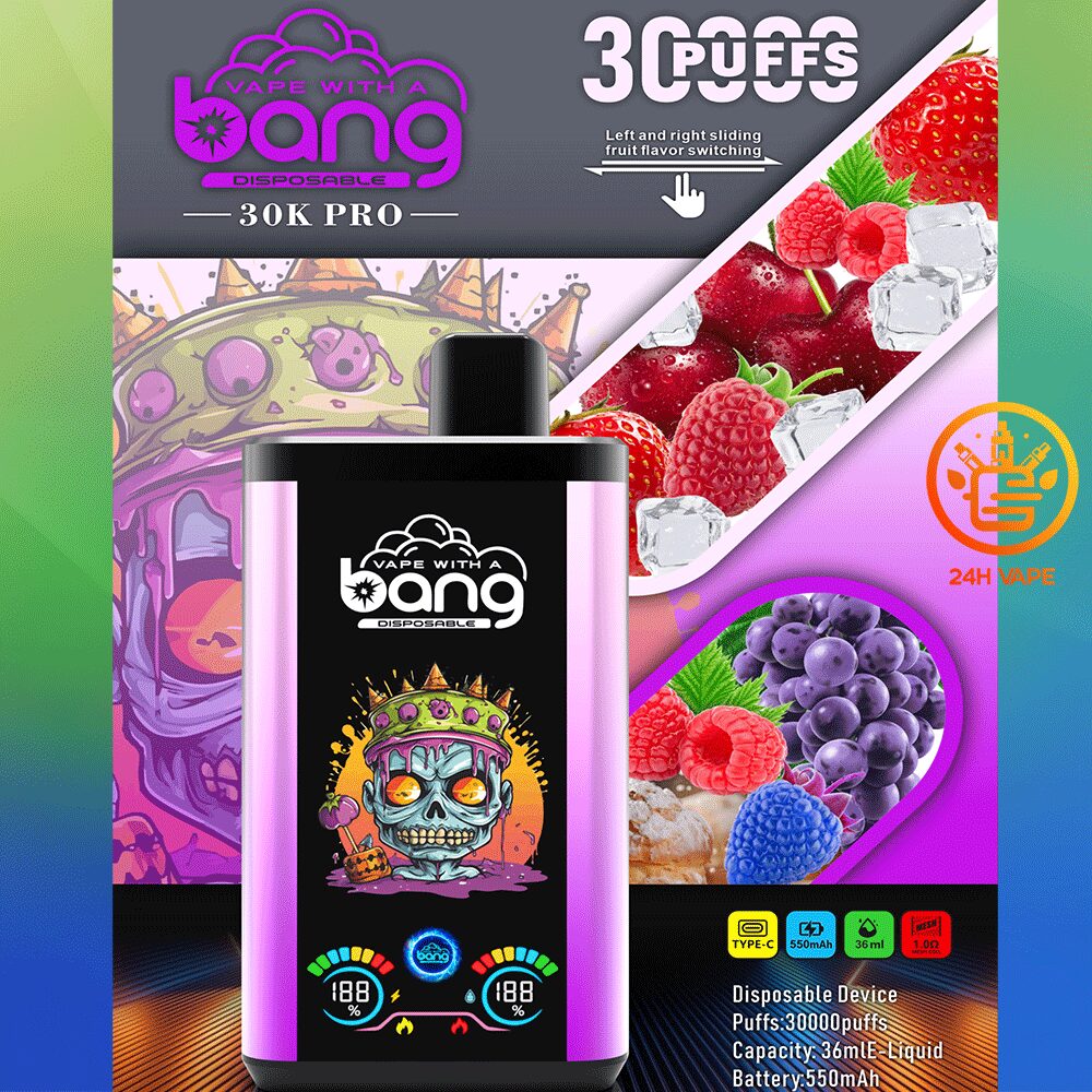 Bang 30K PRO 30000 Puffs Newest Dual Flavor LED Disposable Vape