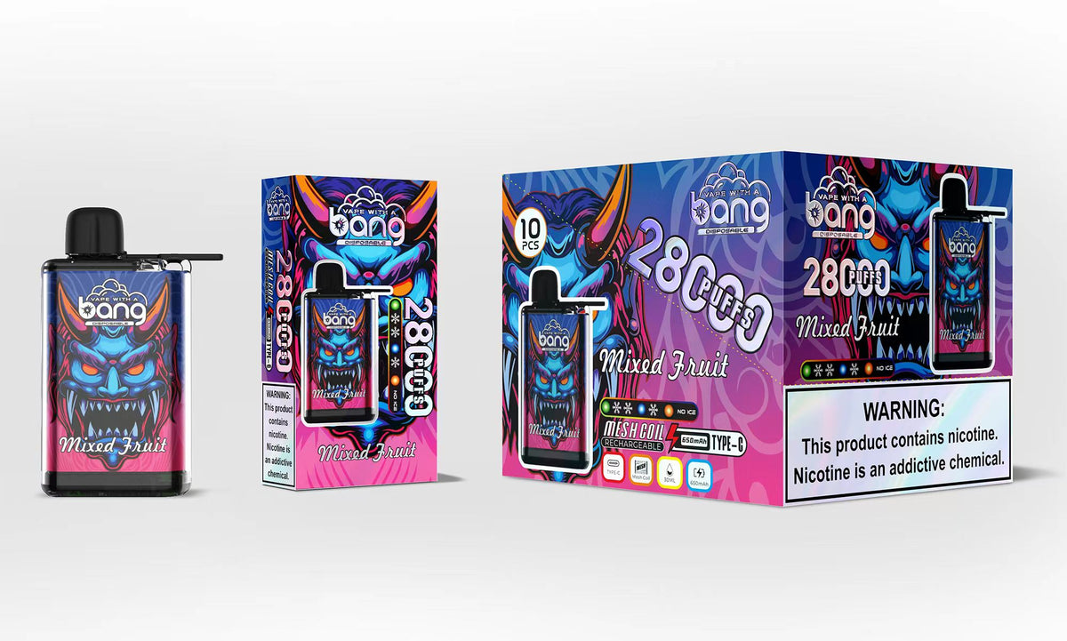 Bang 28000 28K Puffs Original Adjustable Ice level Disposable Vape Pen