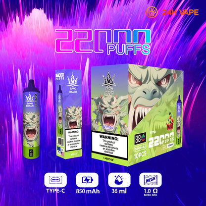 Bang Beach 22000 Puffs Original LED Display Edition Disposable Vape Pen