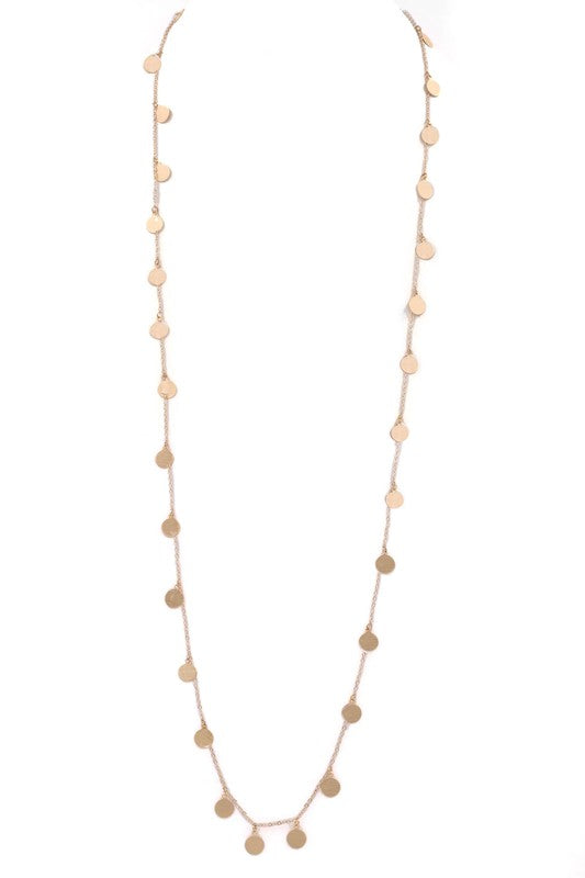 Disc Charm Necklace