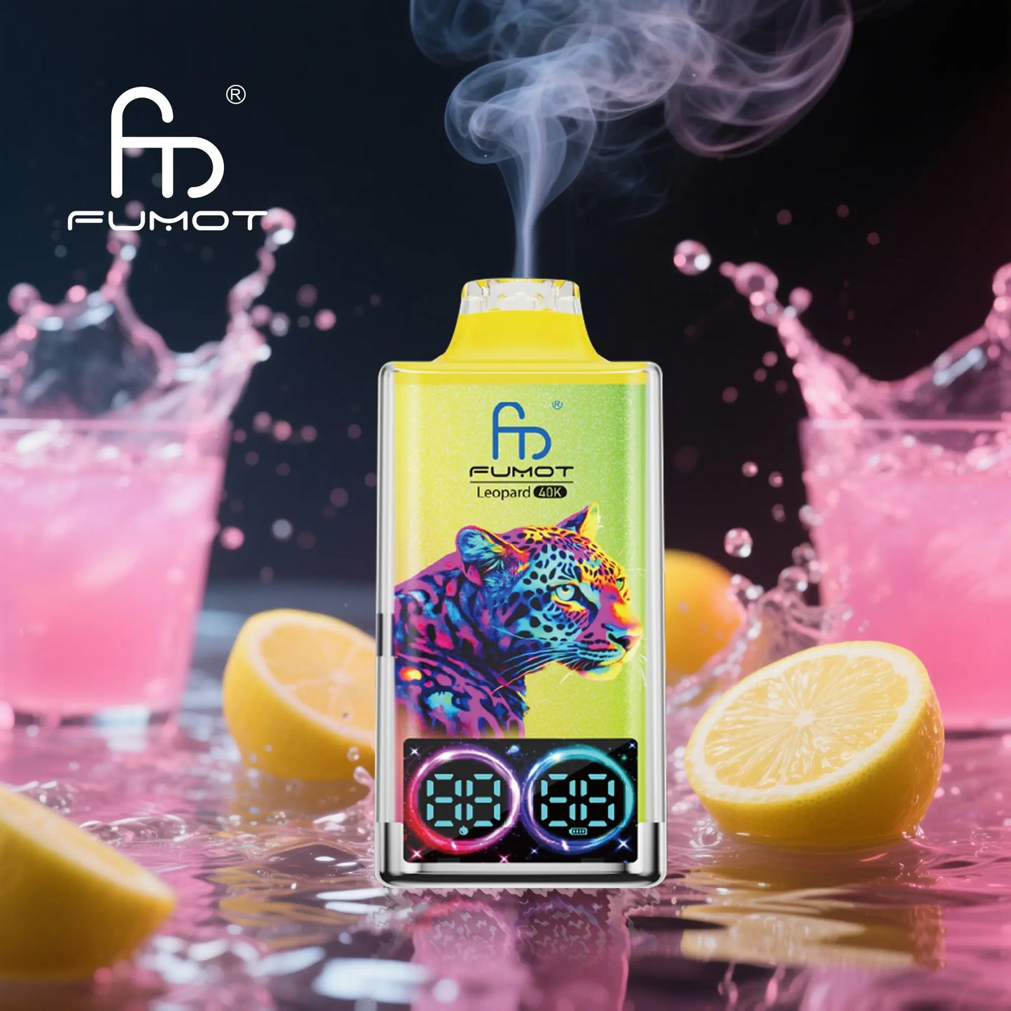 Fumot Leopard 40000 40K Puffs Original Edition Dual Mesh LCD Display Disposable Vape