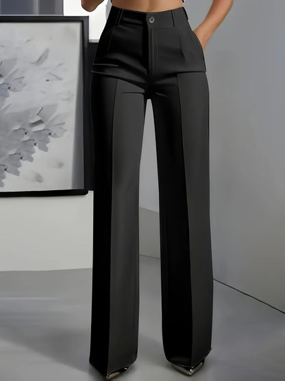 Orelisse - High Waisted Wide Leg Trousers