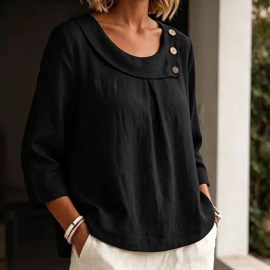 Brionelle - Soft-Touch Linen Blouse