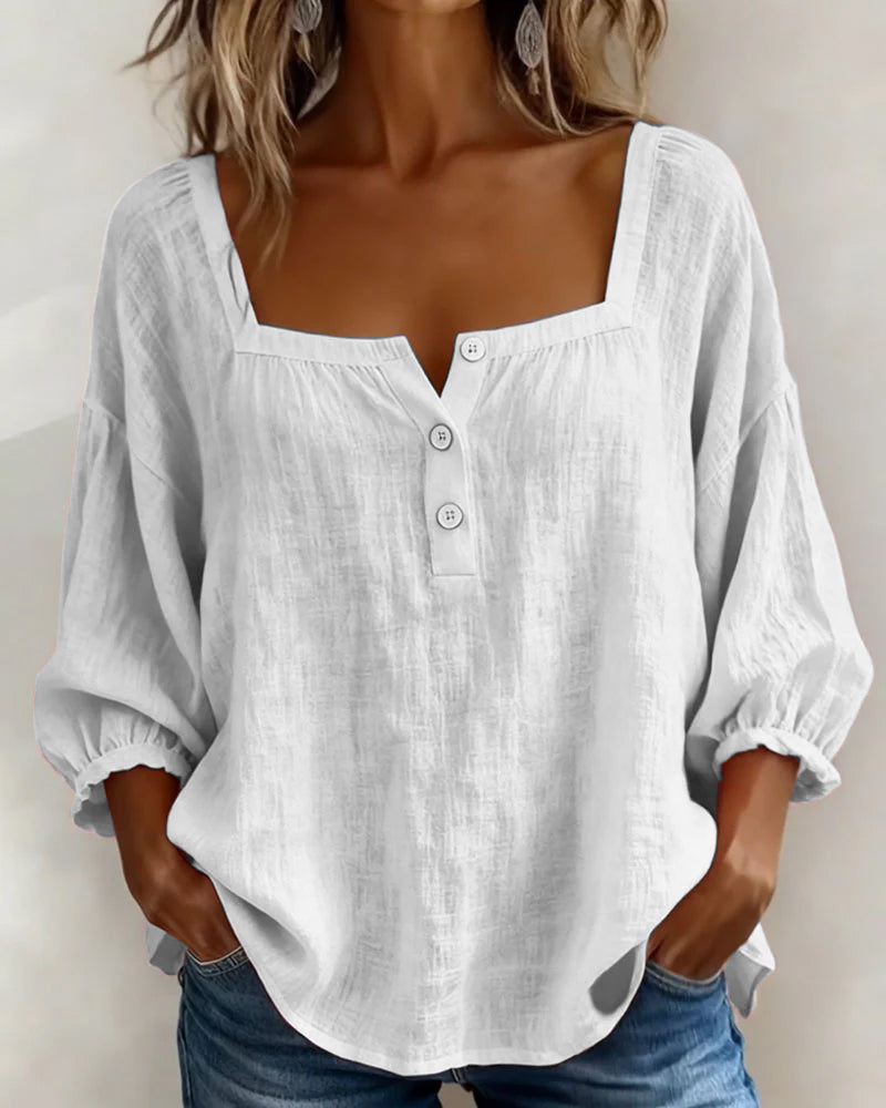 Zoya - Breezy Linen Blouse